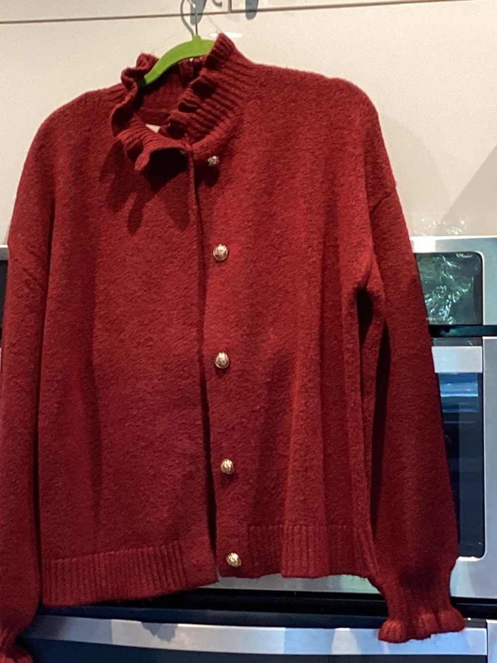 MEROKEETY BURGUNDY SWEATER. VINTAGE CLASSIC NEW. LARGE